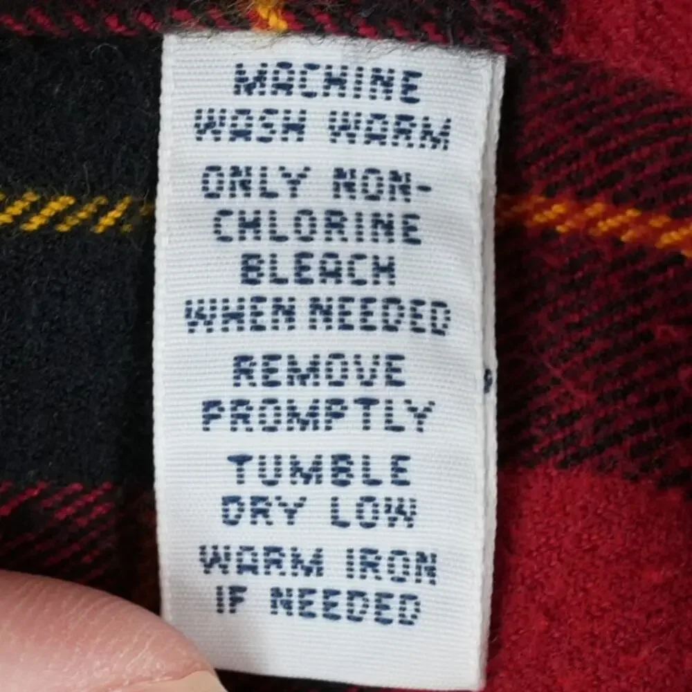 Vtg Ralph Lauren Shirt Mens XL Classic‎ Fit Red Buffalo Plaid Flannel Lumberjack